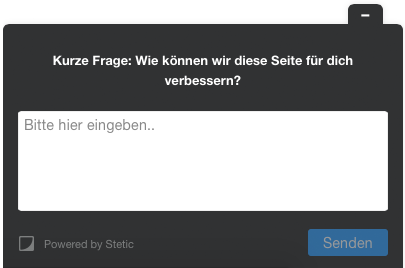 Umfrage fr Webseiten