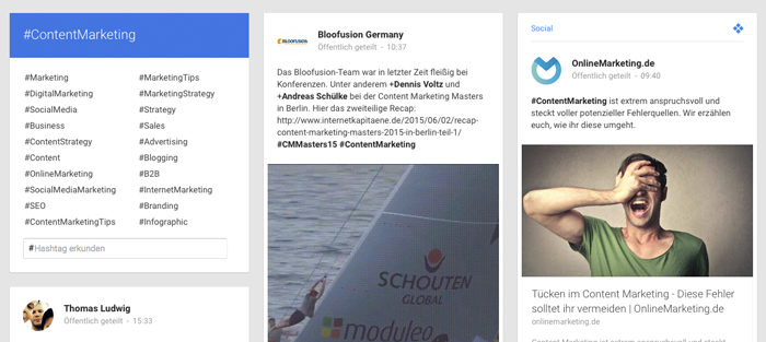 hashtags-google+