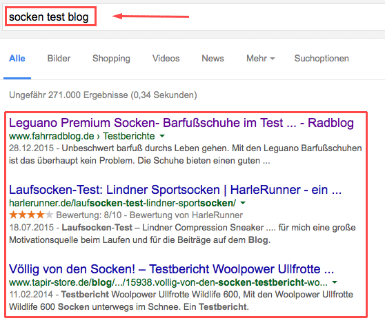 google-suche-blogs-socken-test