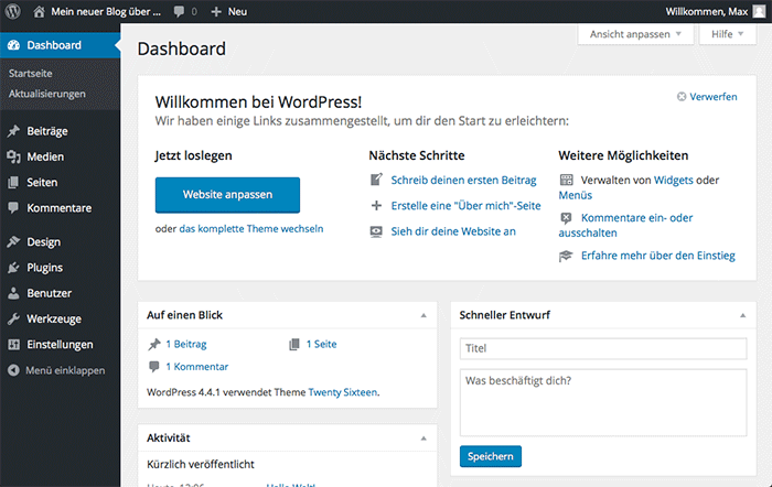 wordpress-dashboard