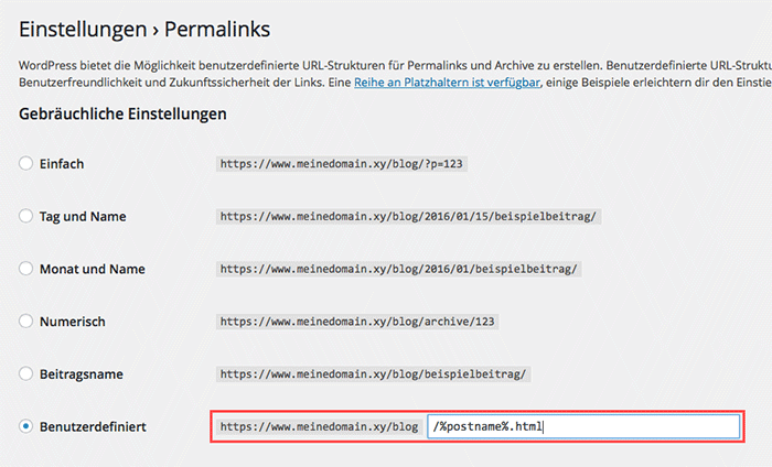 wordpress-permalinks